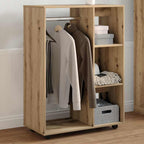 Oslo Compact Kledingkast – Eikenkleur - Nordexa Home
