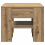 NordexaHome Design Salontafel – Massief Bewerkt Hout in Eikenkleur (55,5×55×45 cm) - Nordexa Home