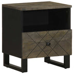 Nachtkastje 40×33×46 cm – Massief Mangohout Zwart | Nordexahome - Nordexa Home