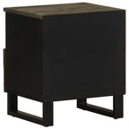 Nachtkastje 40×33×46 cm – Massief Mangohout Zwart | Nordexahome - Nordexa Home