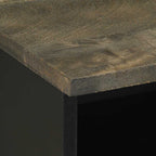 Nachtkastje 40×33×46 cm – Massief Mangohout Zwart | Nordexahome - Nordexa Home