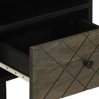 Nachtkastje 40×33×46 cm – Massief Mangohout Zwart | Nordexahome - Nordexa Home