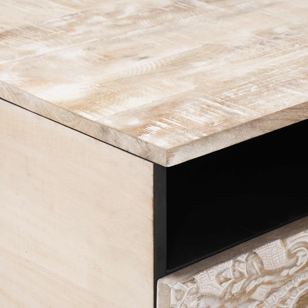 Salontafel Met Lade  – Massief Mangohout | Nordexahome - Nordexa Home