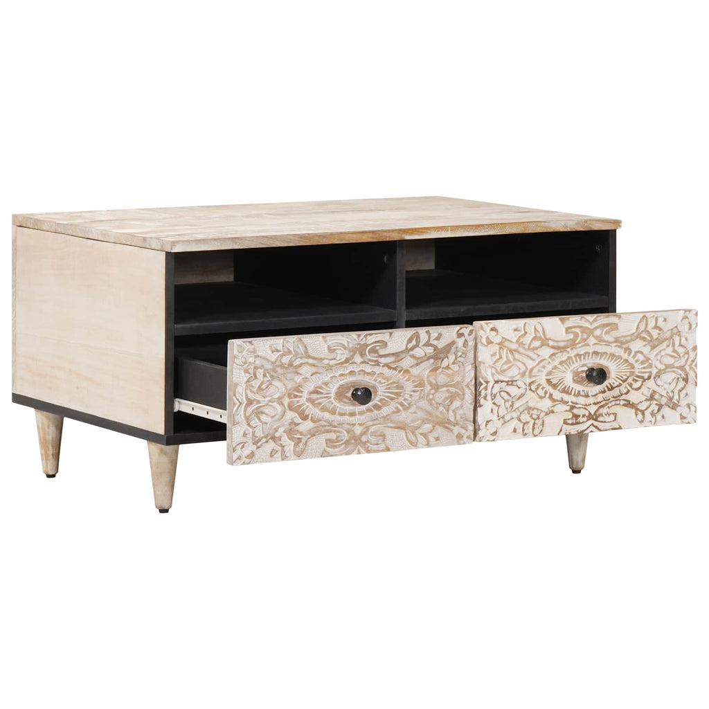 Salontafel Met Lade  – Massief Mangohout | Nordexahome - Nordexa Home