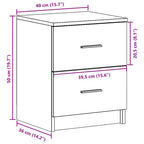 Nachtkastje met 2 Lades 40×36×50 cm | Nordexahome - Nordexa Home