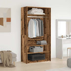 Kledingkast Bewerkt Hout Oud Hout - Nordexa Home