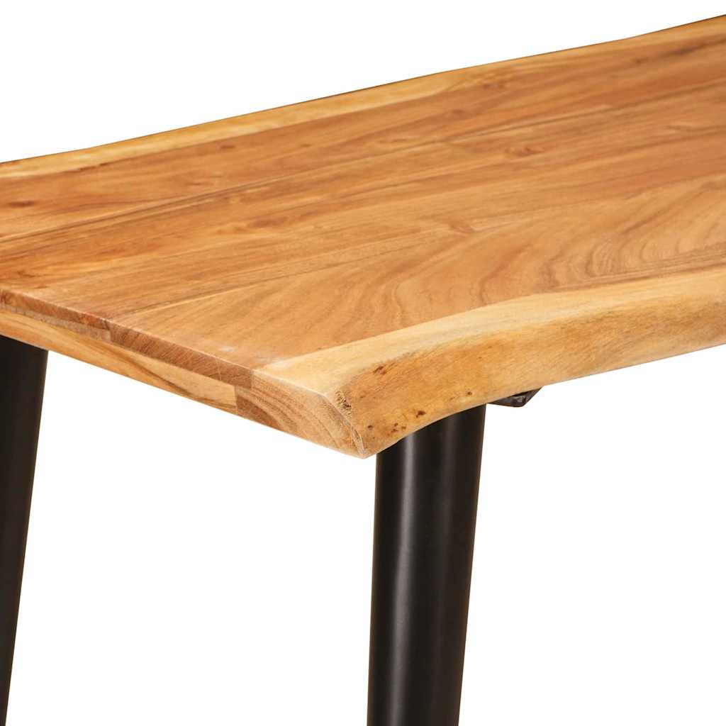 Eettafels Bruin En Zwart 110 X 55 X 78 Cm Massief Mango Hout - Nordexa Home