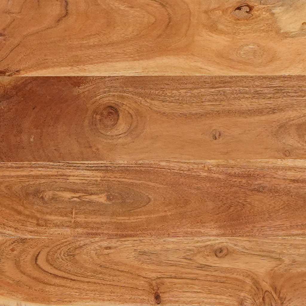 Eettafels Bruin En Zwart 110 X 55 X 78 Cm Massief Mango Hout - Nordexa Home