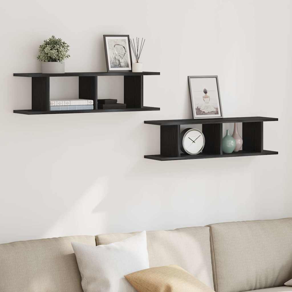 Wandplanken Spaanplaat Zwart Eiken | Nordexahome - Nordexa Home