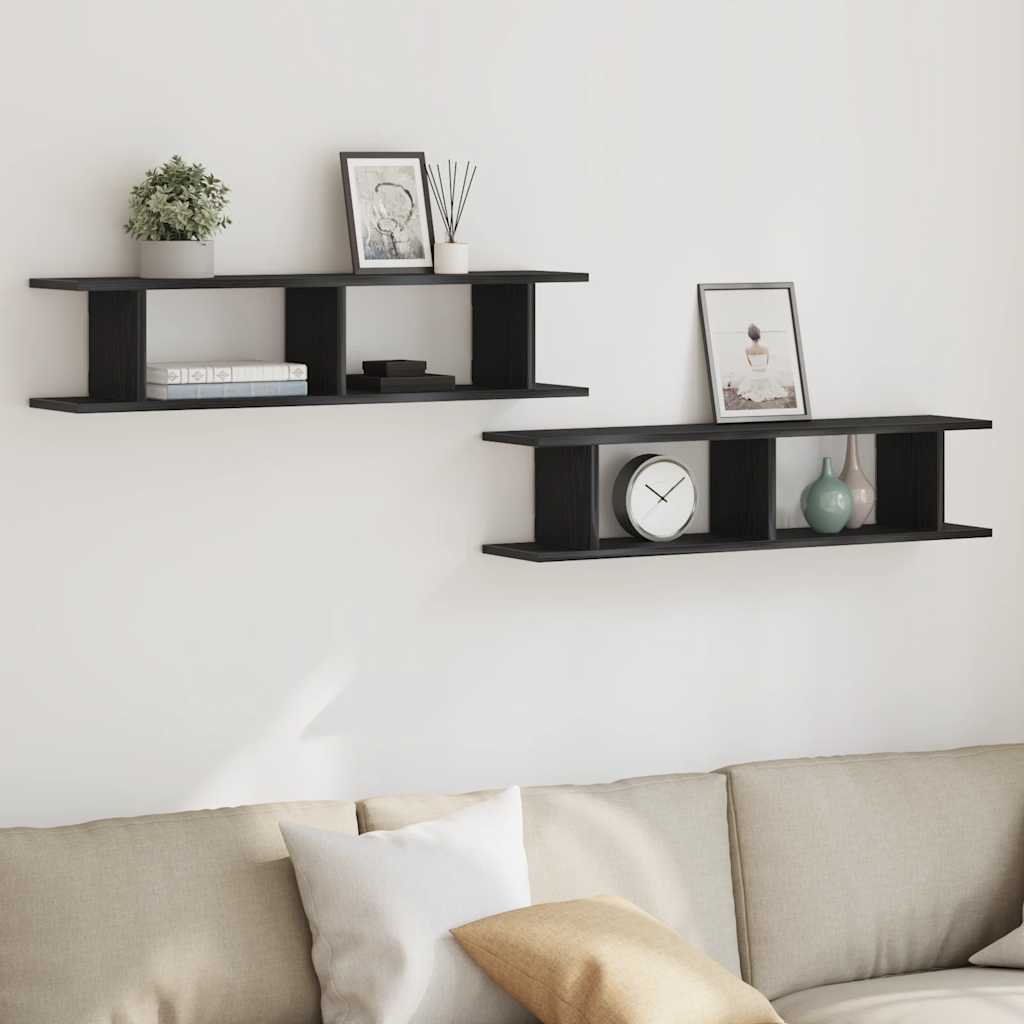Wandplanken Spaanplaat Zwart Eiken | Nordexahome - Nordexa Home