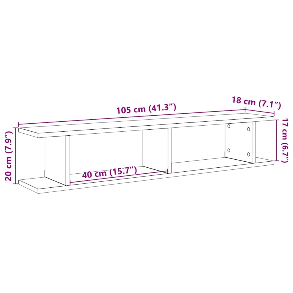 Wandplanken Spaanplaat Zwart Eiken | Nordexahome - Nordexa Home