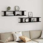 Wandplanken Spaanplaat Zwart Eiken | Nordexahome - Nordexa Home