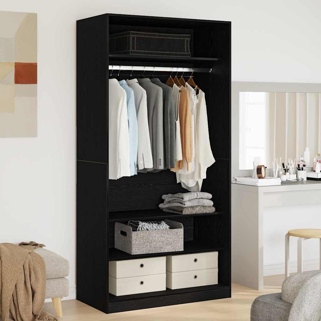 Zwart Eiken Kledingkast Copenhagen - Nordexa Home