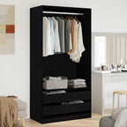 Zwart Eiken Kledingkast Copenhagen - Nordexa Home