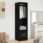 Zwart Eiken Kledingkast Copenhagen - Nordexa Home