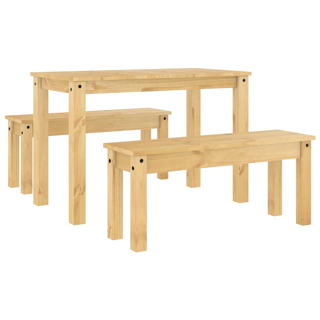 3 - Delige Eethoek Panama Massief Grenenhout Naturel | Nordexahome - Nordexa Home