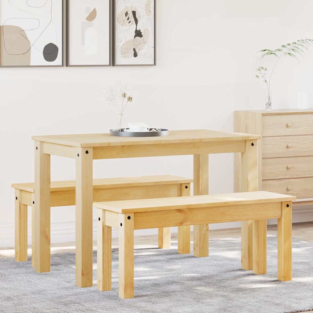 3 - Delige Eethoek Panama Massief Grenenhout Naturel | Nordexahome - Nordexa Home