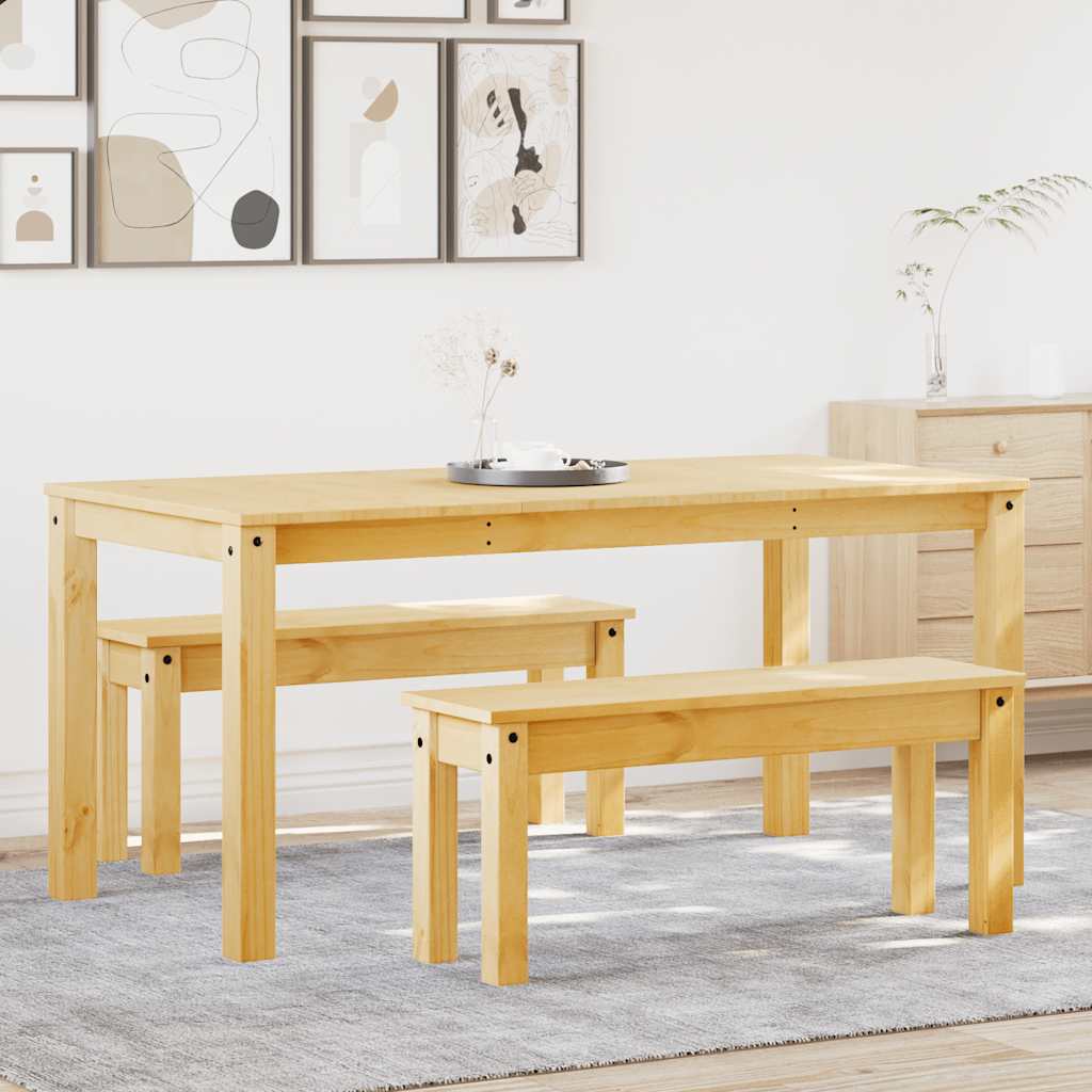 3 - Delige Eethoek Panama Massief Grenenhout Naturel | Nordexahome - Nordexa Home