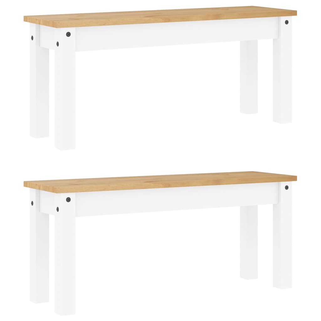 3 - Delige Eethoek Panama Massief Grenenhout Wit | Nordexahome - Nordexa Home
