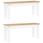 3 - Delige Eethoek Panama Massief Grenenhout Wit | Nordexahome - Nordexa Home