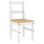 4 - Delige Eetset Panama Massief Grenenhout Wit | Nordexahome - Nordexa Home