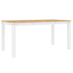 4 - Delige Eetset Panama Massief Grenenhout Wit | Nordexahome - Nordexa Home