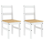 4 - Delige Eetset Panama Massief Grenenhout Wit | Nordexahome - Nordexa Home