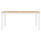 4 - Delige Eetset Panama Massief Grenenhout Wit | Nordexahome - Nordexa Home