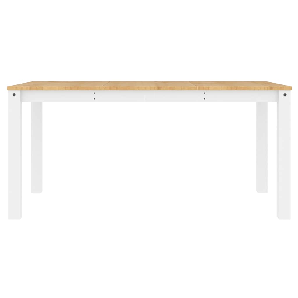 4 - Delige Eetset Panama Massief Grenenhout Wit | Nordexahome - Nordexa Home
