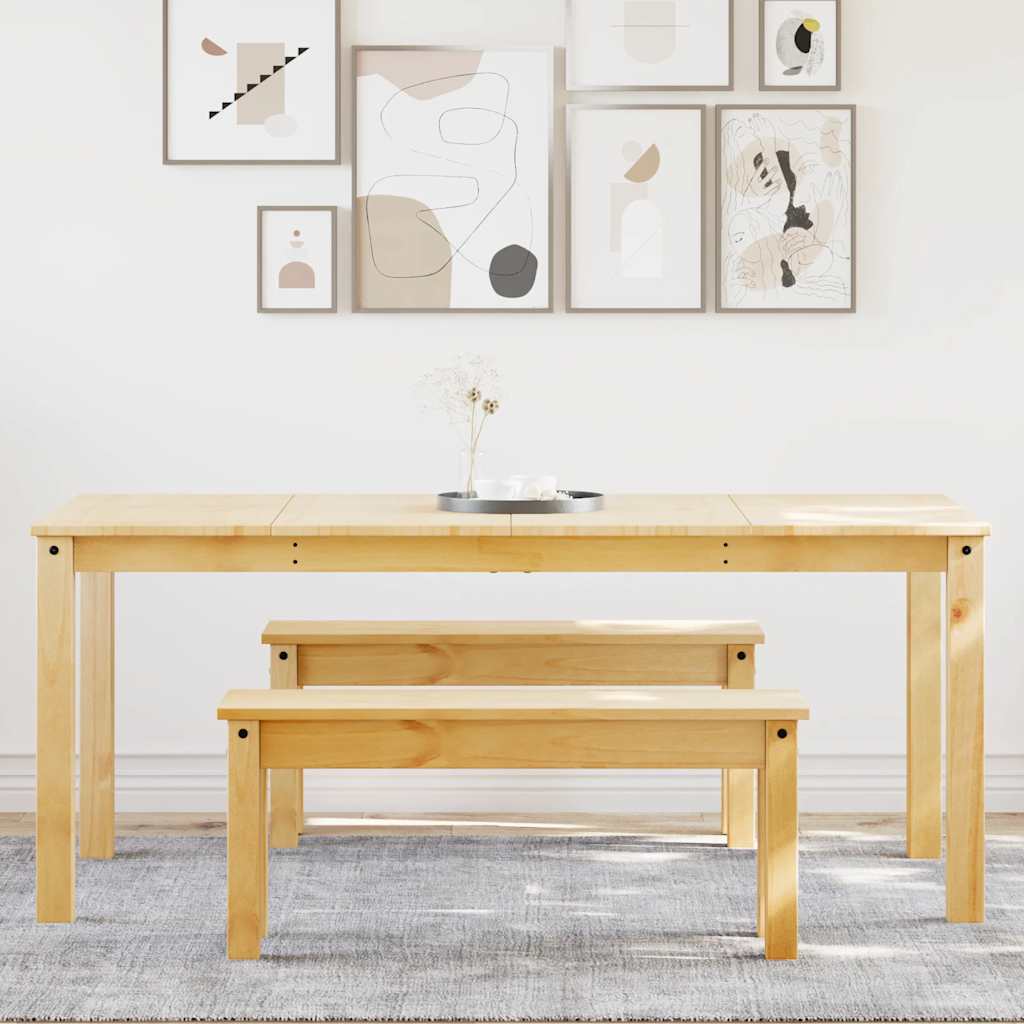 3 - Delige Eethoek Panama Massief Grenenhout Naturel | Nordexahome - Nordexa Home