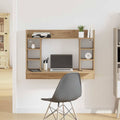 Wandbureau 105X48X75 Cm Bewerkt Hout Kleurig - Nordexa Home