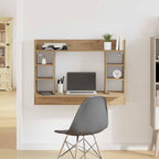 Wandbureau 105X48X75 Cm Bewerkt Hout Kleurig - Nordexa Home