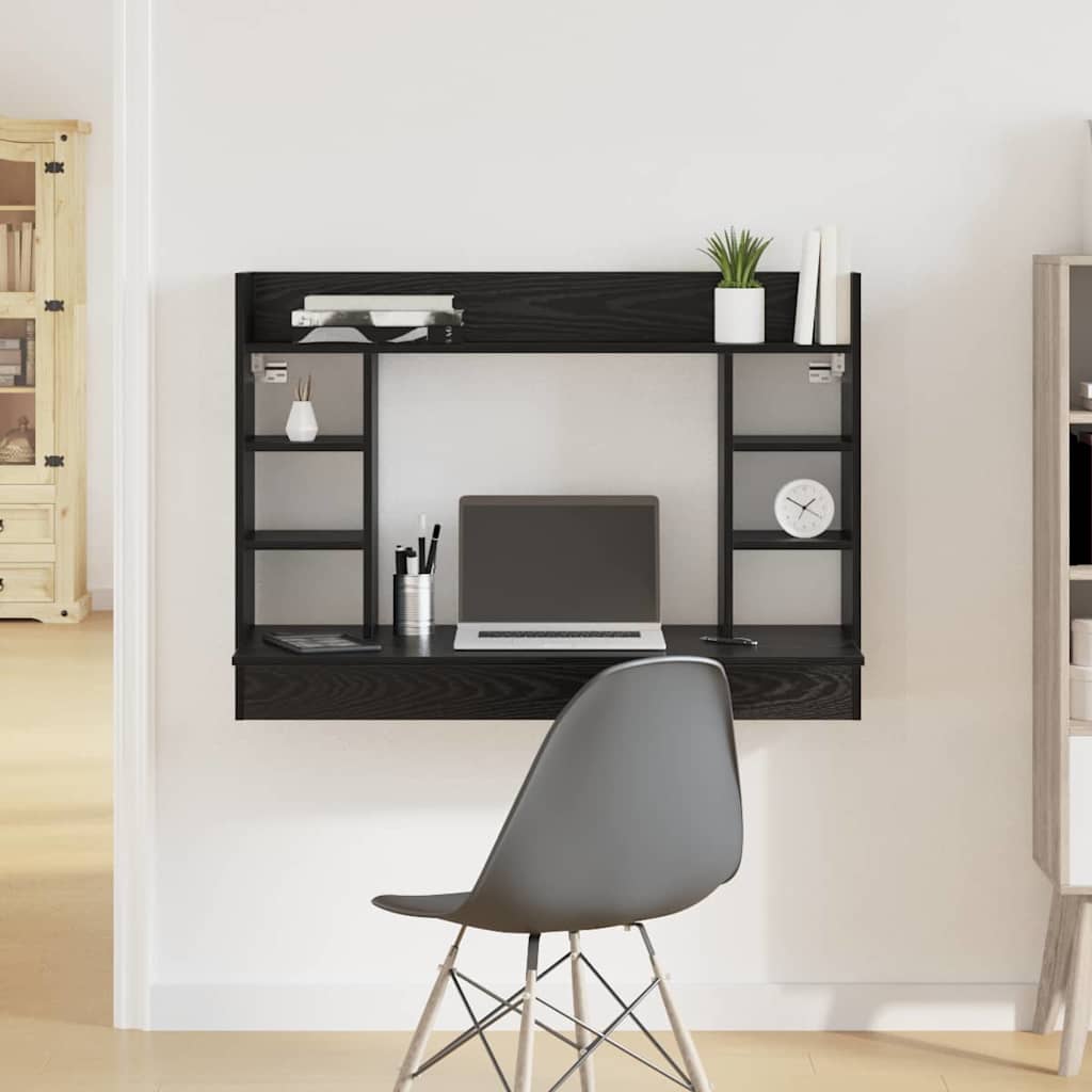 Wandbureau 105X48X75 Cm Bewerkt Hout Kleurig - Nordexa Home