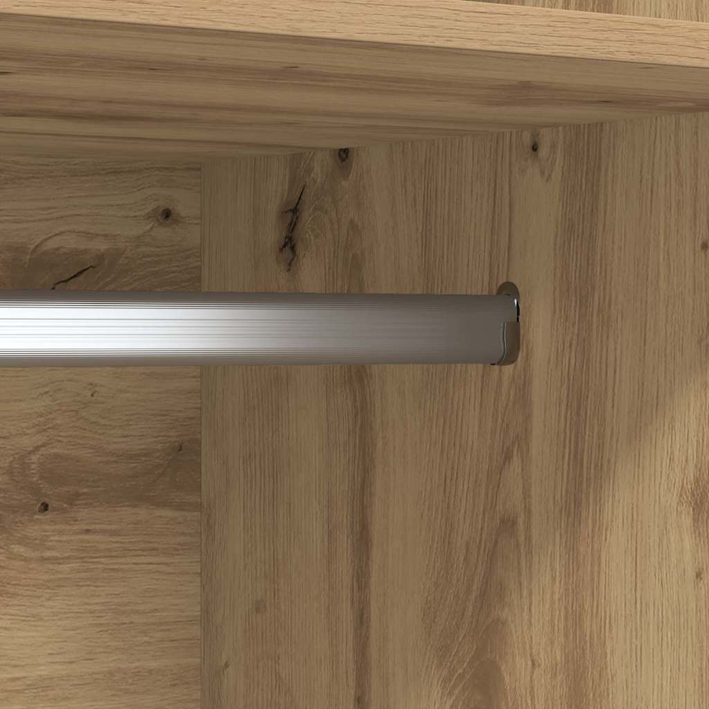Kledingkast En Bewerkt Hout Artisan Eik - Nordexa Home