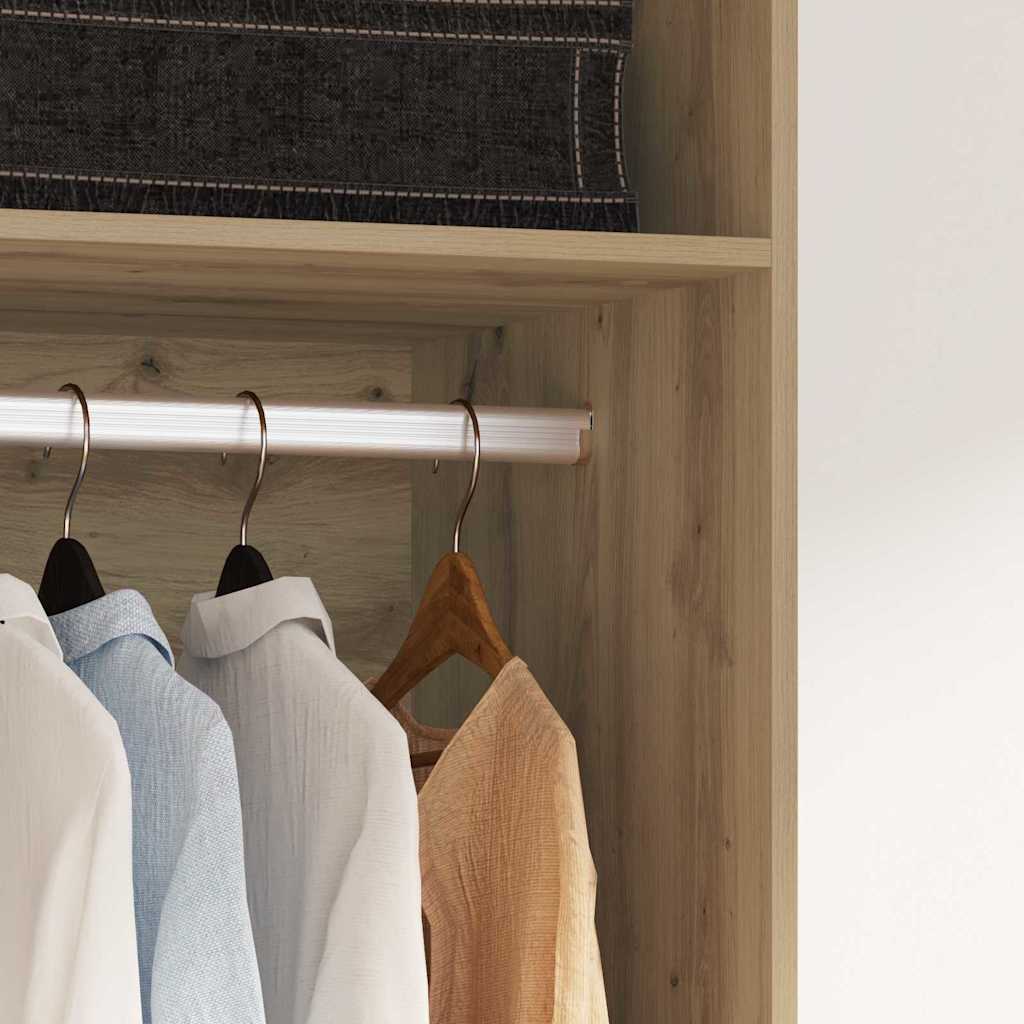 Kledingkast En Bewerkt Hout Artisan Eik - Nordexa Home