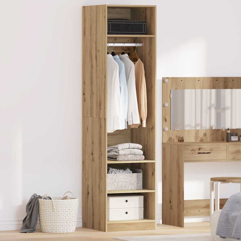 Kledingkast En Bewerkt Hout Artisan Eik - Nordexa Home