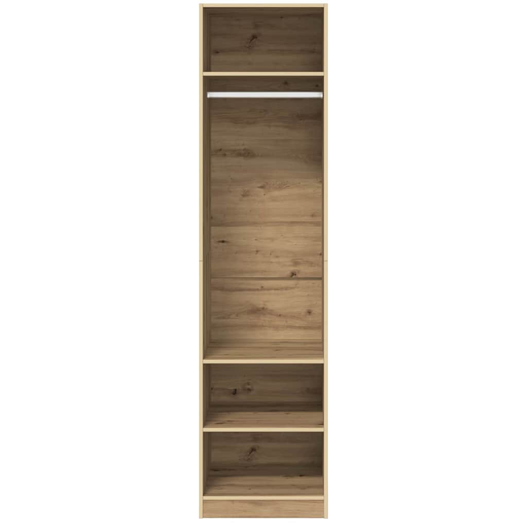 Kledingkast En Bewerkt Hout Artisan Eik - Nordexa Home