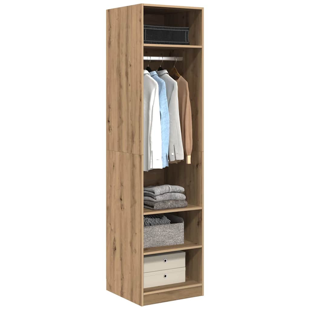 Kledingkast En Bewerkt Hout Artisan Eik - Nordexa Home