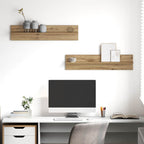Wandplanken 4‑delig 80×11,5×18 cm – Bewerkt Hout | Nordexahome - Nordexa Home