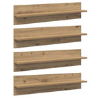Wandplanken 4‑delig 80×11,5×18 cm – Bewerkt Hout | Nordexahome - Nordexa Home