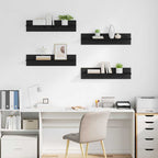 Wandplanken 4‑delig 80×11,5×18 cm – Bewerkt Hout | Nordexahome - Nordexa Home