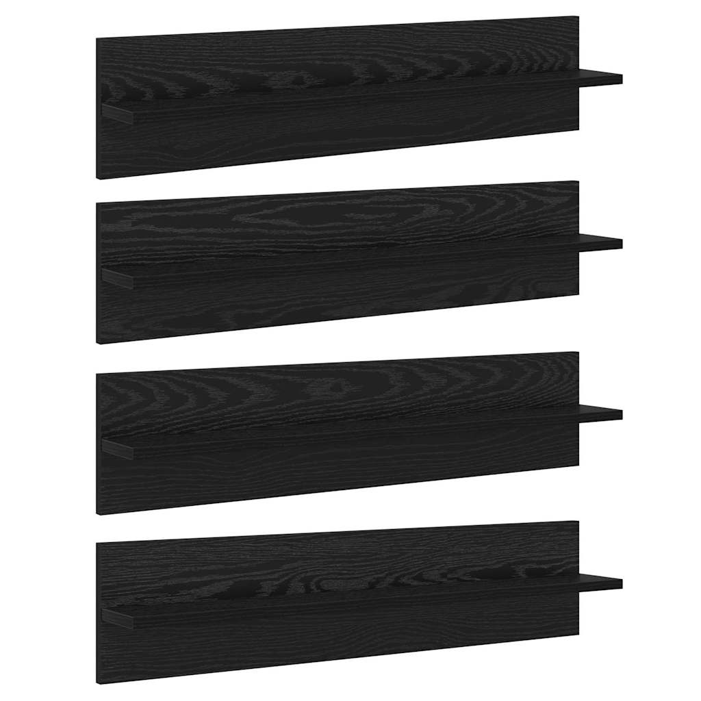 Wandplanken 4‑delig 80×11,5×18 cm – Bewerkt Hout | Nordexahome - Nordexa Home