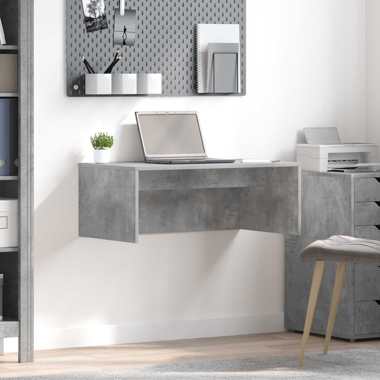 Wandbureau Artisan Eiken Bewerkt Hout - Nordexa Home