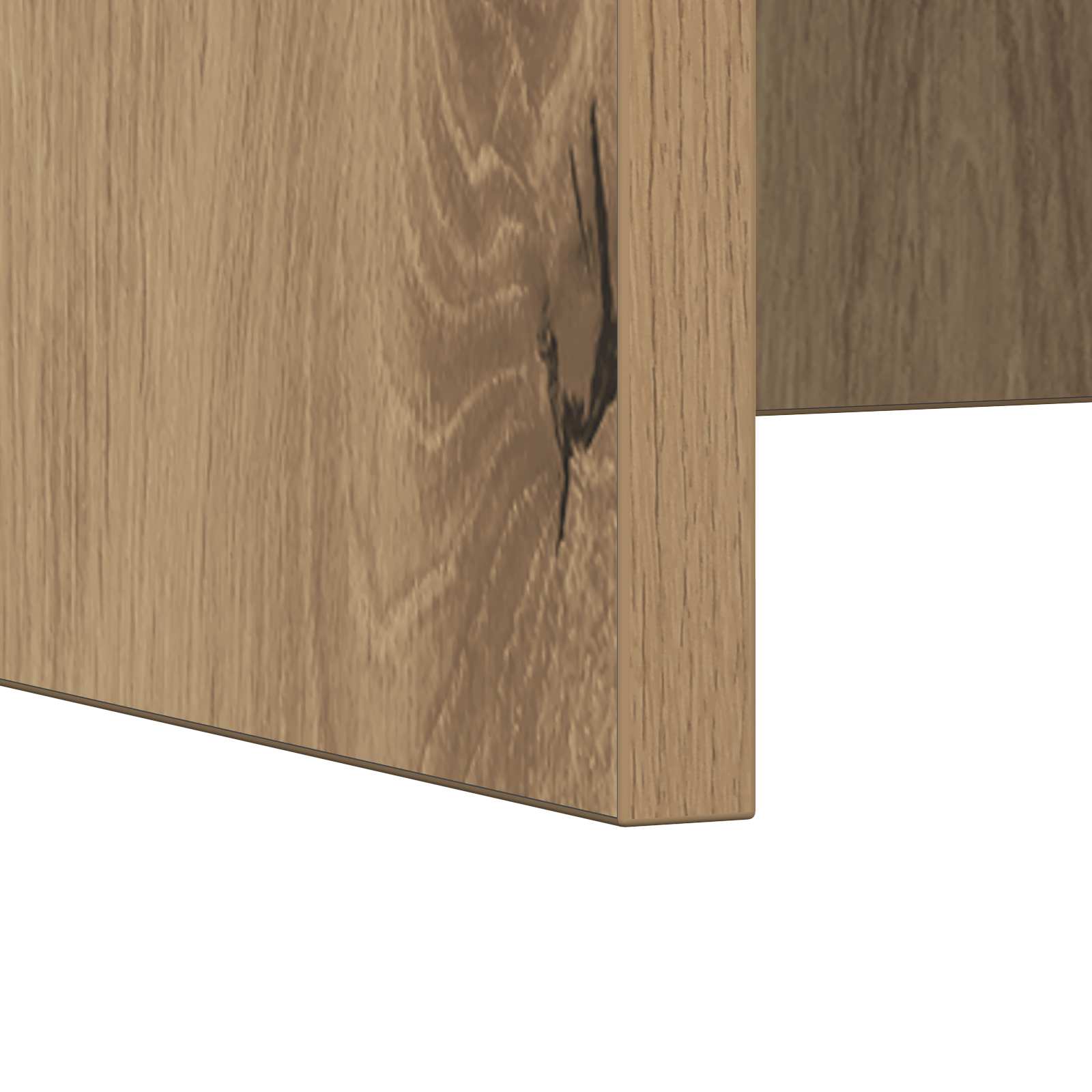 Wandbureau Artisan Eiken Bewerkt Hout - Nordexa Home