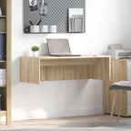 Wandbureau Artisan Eiken Bewerkt Hout - Nordexa Home