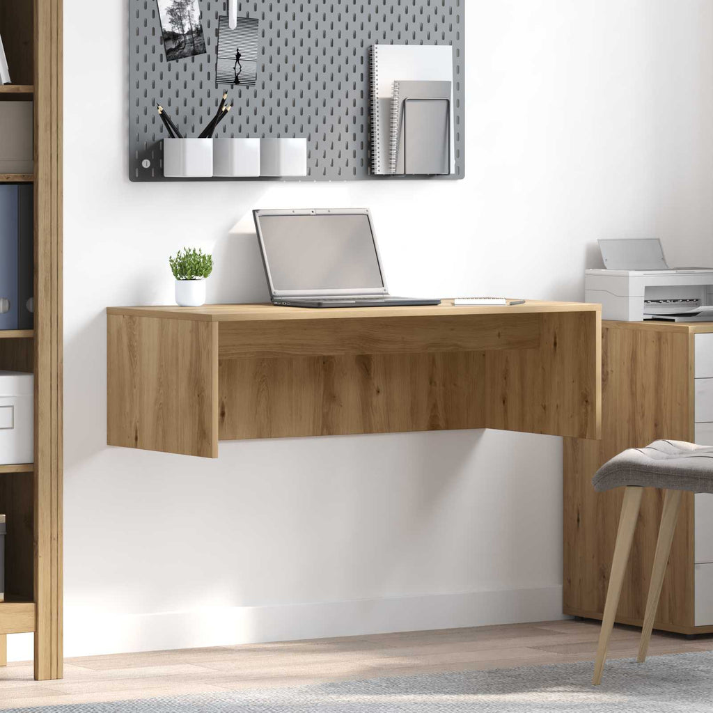 Wandbureau Artisan Eiken Bewerkt Hout - Nordexa Home