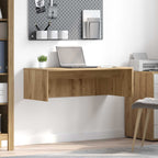 Wandbureau Artisan Eiken Bewerkt Hout - Nordexa Home