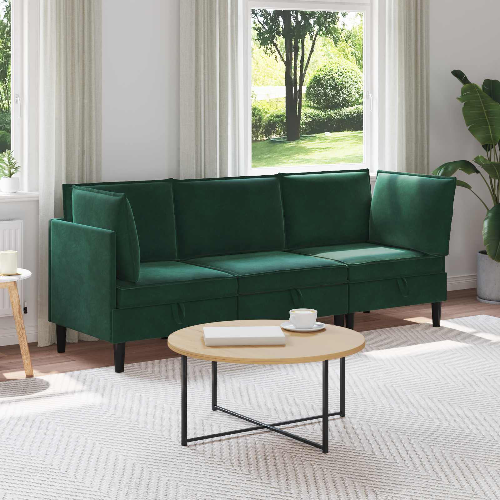 Woonkamer Meubelset Met Kussen 6 Pcs Fluweel - Nordexa Home