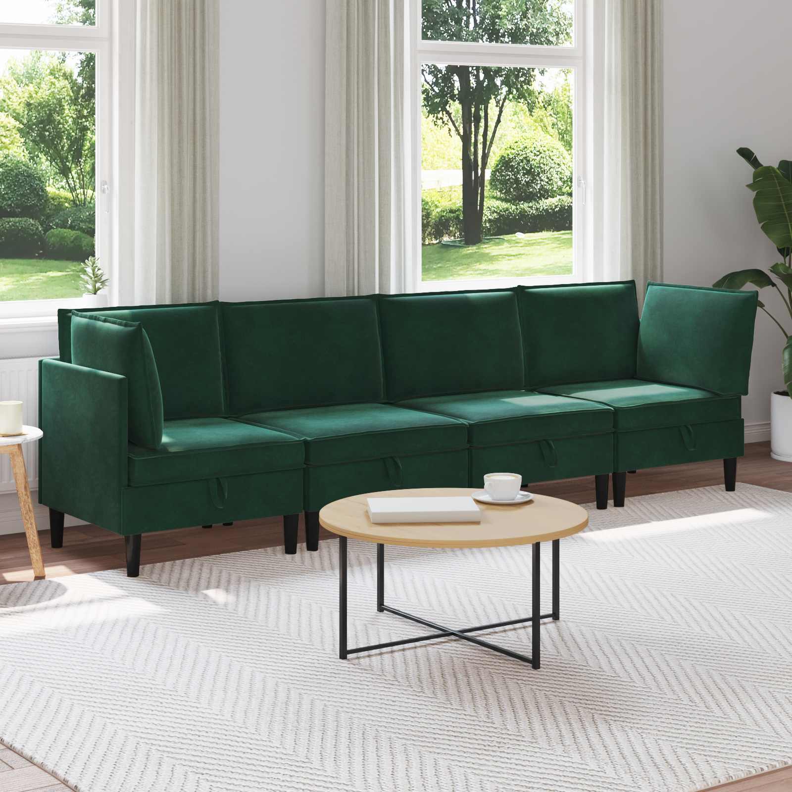 Woonkamer Meubelset Met Kussen 6 Pcs Fluweel - Nordexa Home