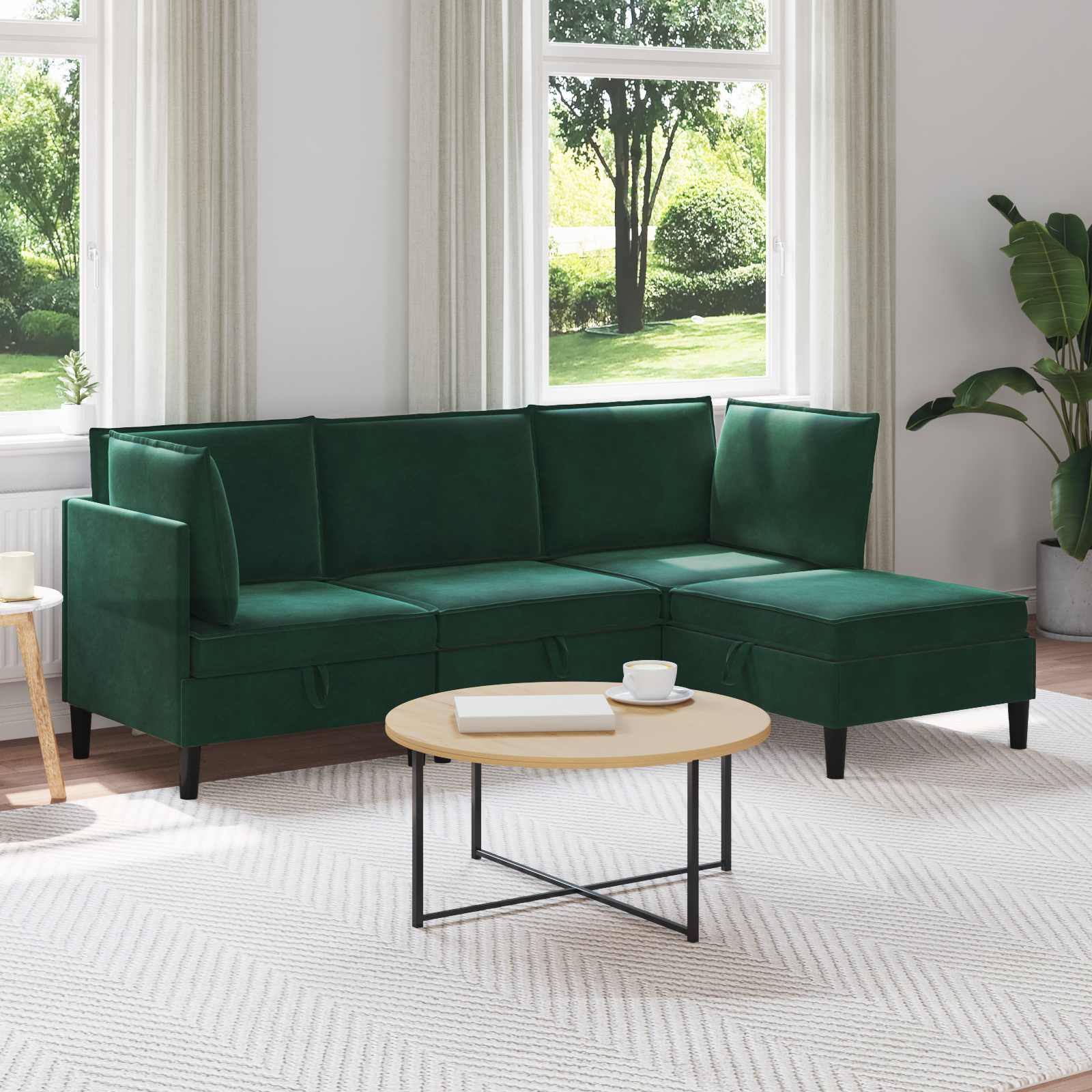 Woonkamer Meubelset Met Kussen 6 Pcs Fluweel - Nordexa Home